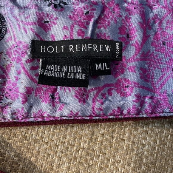 Holt Renfrew beaded and sequined on crushed velvet sash style belt ML main image 4